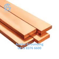 Copper Busbar Rail (RC) Import Ukuran 4x30x4 mm