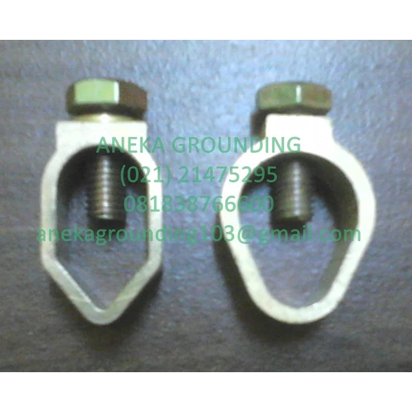 Clamp Cincin (Ground Rod Copper tape clamp and Ground Rod Cable Clamp)