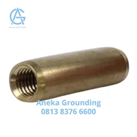 Coupler Penyambung Stik Grounding Threaded Copper Alloy Diameter Thread 3/4