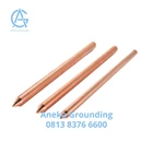 Unthreaded & Pointed Copper Grounding Rod Diameter 12.5 mm Length 1200 mm 1
