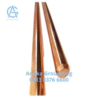 Batang Arde Tembaga Bonded Unthreaded & Pointed Diameter 12.5 mm Panjang 1400 mm