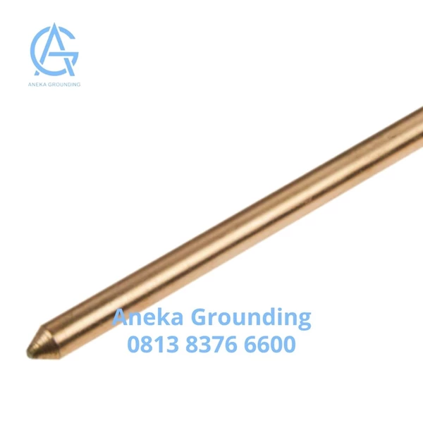 Stick Grounding Arde Copper Bonded Unthreaded & Pointed Diameter 19 mm Panjang 3000 mm
