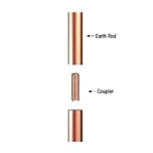 Rod Coupling Tembaga Unthreaded Diameter Thread 14.2 mm 2