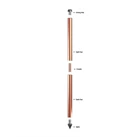 Grounding Rod Pure Copper Internally Threaded Diameter Rod 14 mm Panjang 1500 mm 5