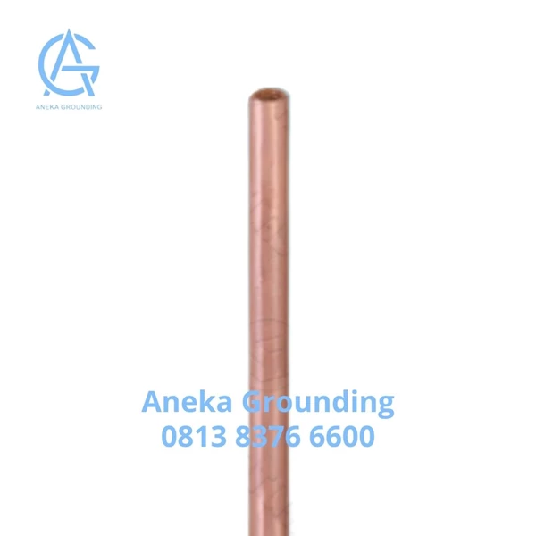 Grounding Rod Pure Copper Internally Threaded Diameter Rod 14 mm Panjang 1500 mm