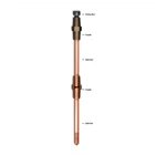 Batang Grounding Arde Pure Copper Externally Threaded Dia. Rod 12.5 mm Length 1200 mm Thread Dia. 9/16