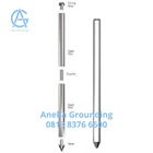 Galvanized Grounding Rod Unthreaded & Pointed Dia. Rod 14 mm Length 1200 mm 1