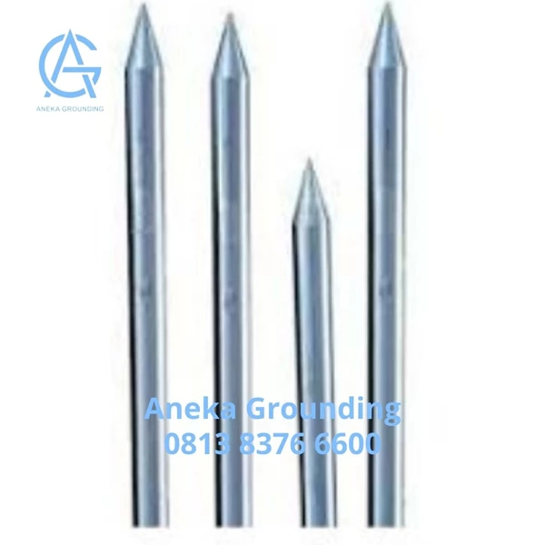 Grounding Arde Galvanis Unthreaded & Pointed Dia. Rod 14 mm Length 2400 mm