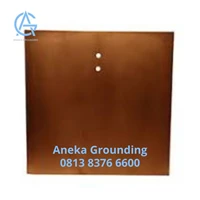Plat Grounding Solid Copper Ukuran 500x500x5 mm