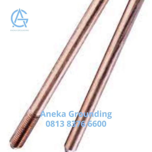 Copper Elevation Rod Splitzen Length 800 mm Rod Dia 17.2 mm Thread Dia 3/4"