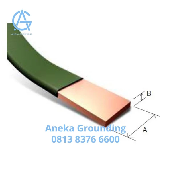 PVC Covered Copper Tape Ukuran 38 x 6 mm